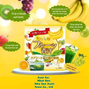 Bột Lá Lúa Mạch Non Với Hạt Chia Và 16 Loại Ngũ Cốc