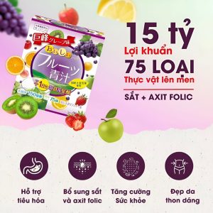 Bột Lá Lúa Mạch Non Với Sắt và Acid Folic