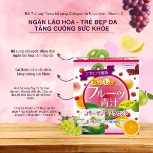 Bột Lá Lúa Mạch Non Với Collagen và Placenta