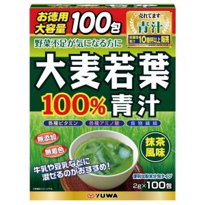 BỘT LÁ LÚA MẠCH NON YUWA Nguyên Chất 100 Gói Nhật Bản